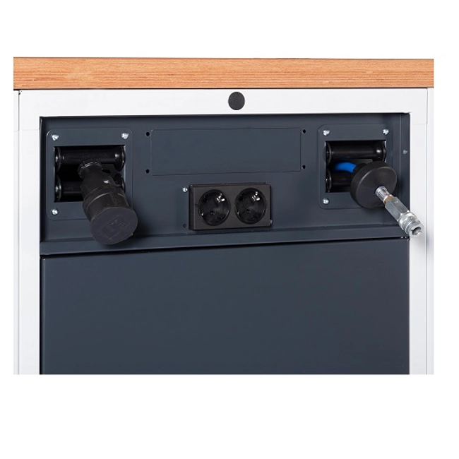 Vendita online Banco Work Master BR piano Multiplex mm.3000x750x1985/2360H - Grigio RAL7035+RAL7016